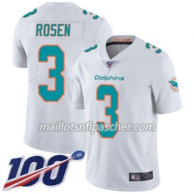 Maillot Miami Dolphins Josh Rosen 3 Nike Blanc 100th - Homme